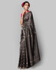 Glowfly Chanderi Sari - Charcoal