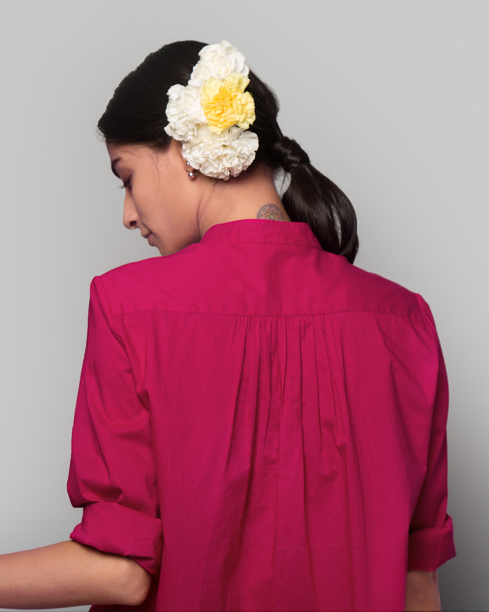 Adri Mandarin Top - Berry