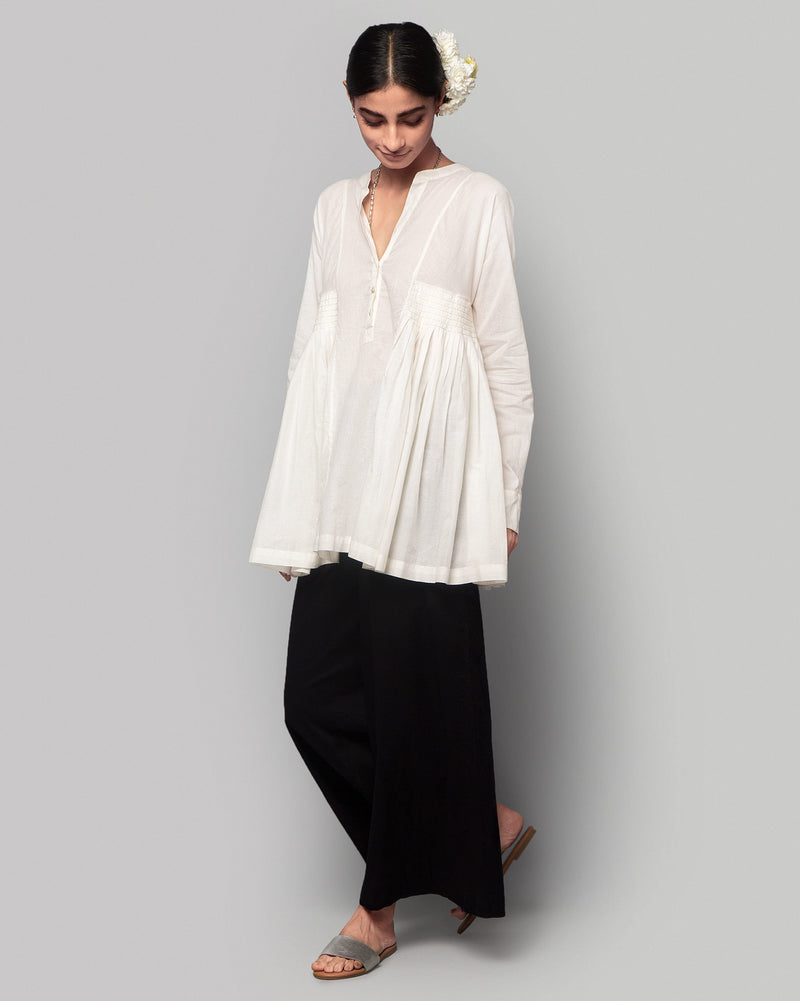 Ambar Peasant Blouse - Ivory