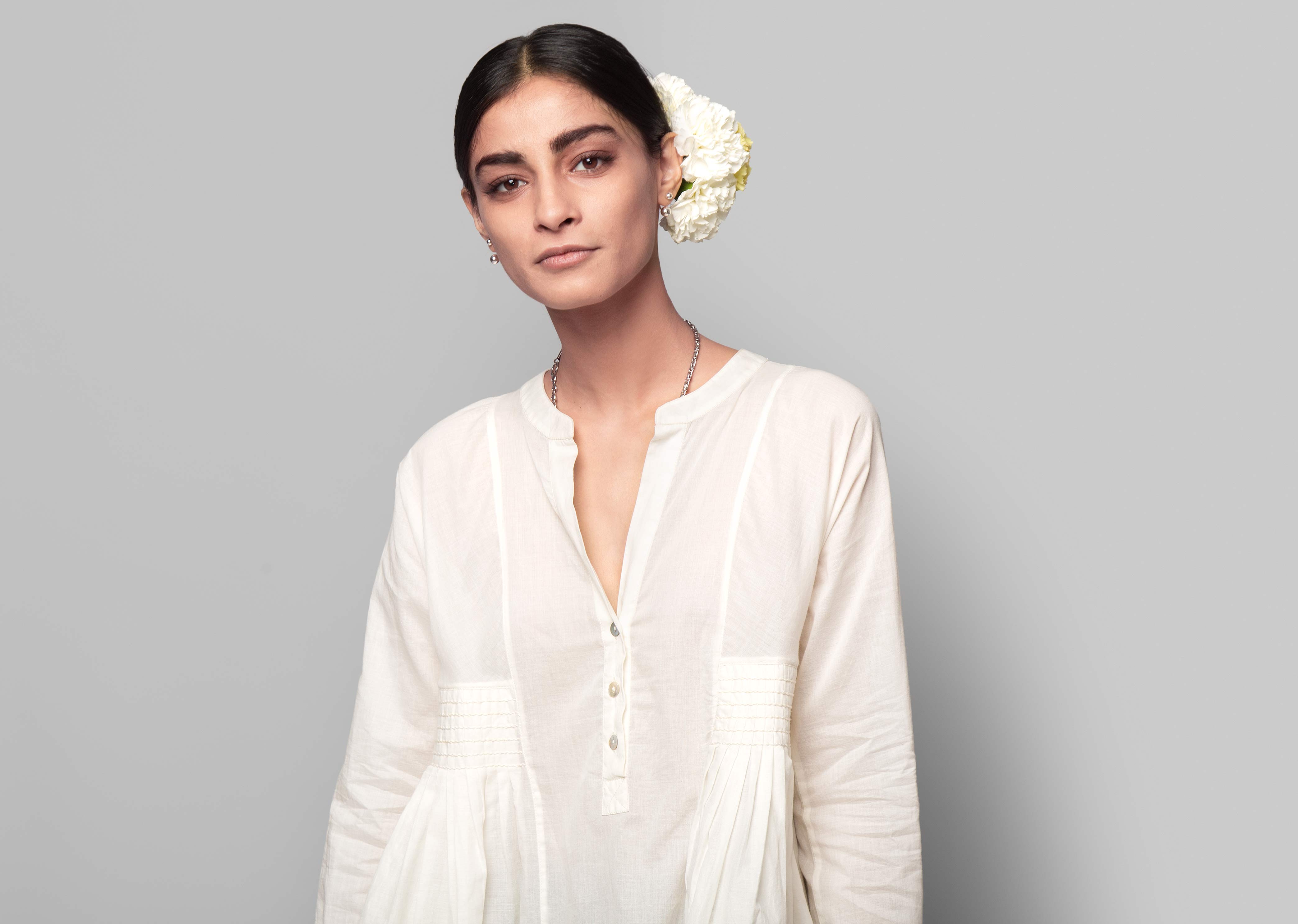 Ambar Peasant Blouse - Ivory