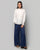 Adri Cotton Silk Mandarin Top - Ivory