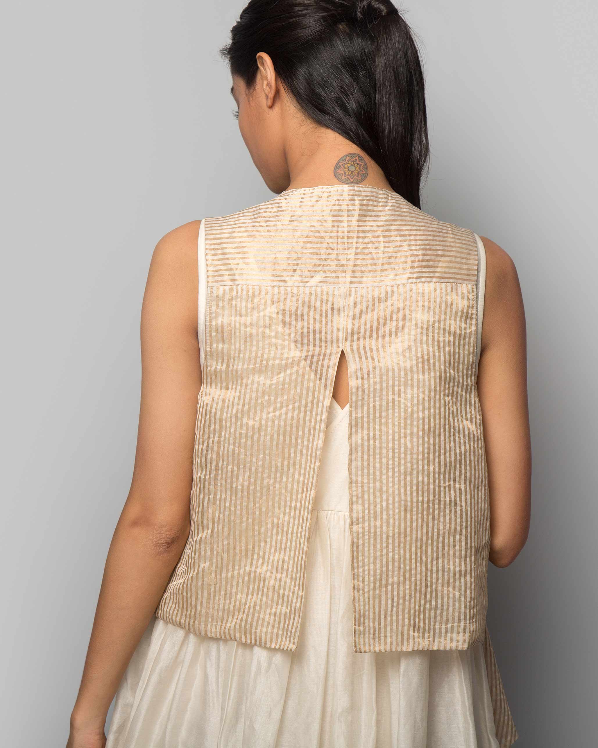 Citra Chanderi Reversible Overlay