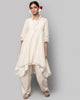 Mizar Chanderi Overlay - Ivory