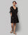 Naos Chanderi A-line Dress - Black & Gold