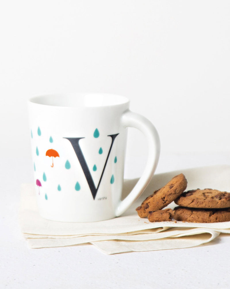 Alphabet V Mug