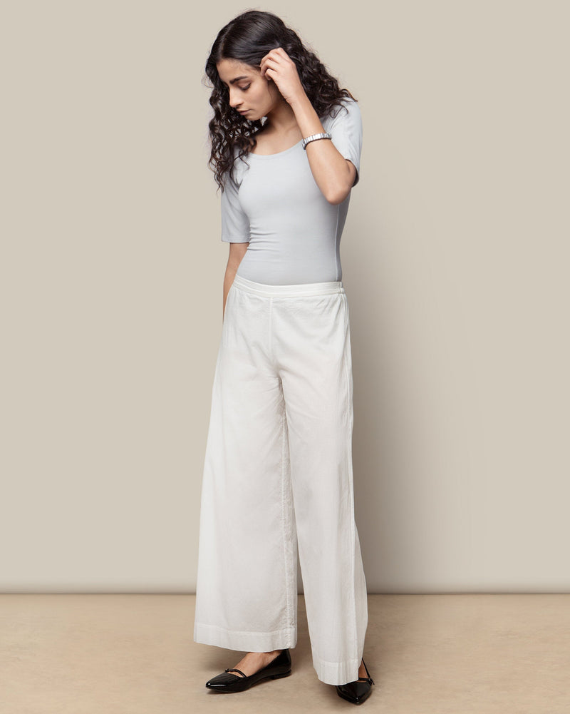 Cotton Trousers - Ivory
