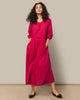 Pleated Waist Kurta - Fuchsia