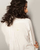 Mandarin Collar Top - Soft Grey