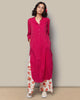 Basic Long Kurta - Fuchsia