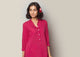 Basic Long Kurta - Fuchsia