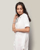 Basic Long Kurta - White
