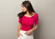 Ballerina Crop Top - Fuchsia