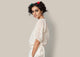 Chanderi Tie Top - Ivory