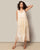 Pleated Chanderi Dress - Gold