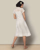 Chanderi Tie Dress - Ivory