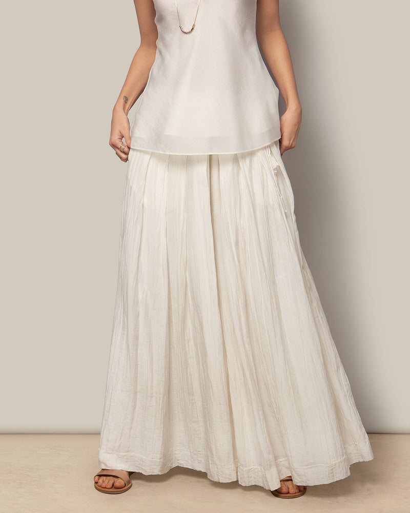 Pleated Trousers - Ivory