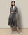 Front Knot Dress - Charcoal