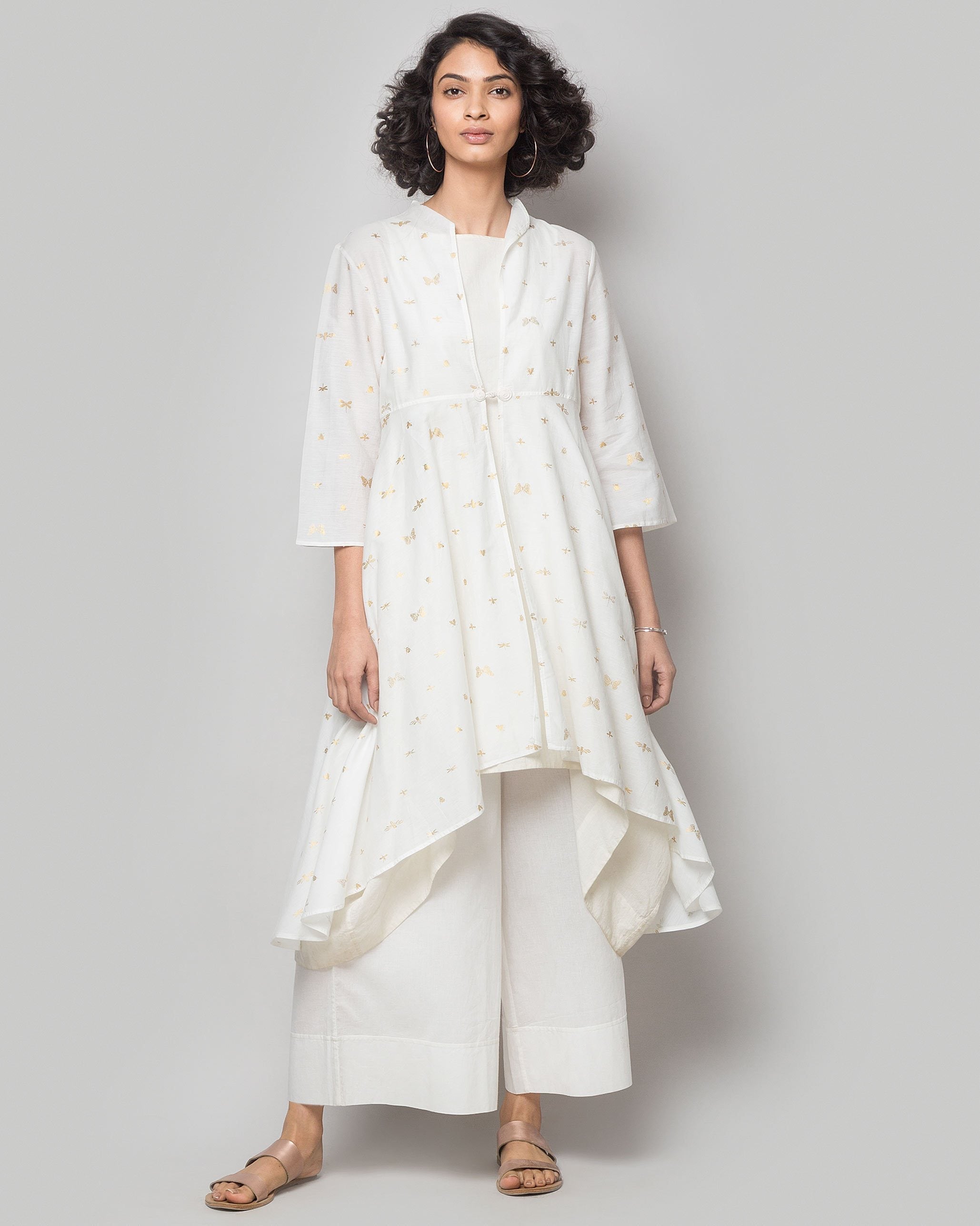 Mizar Reversible Overlay - Ivory & Gold