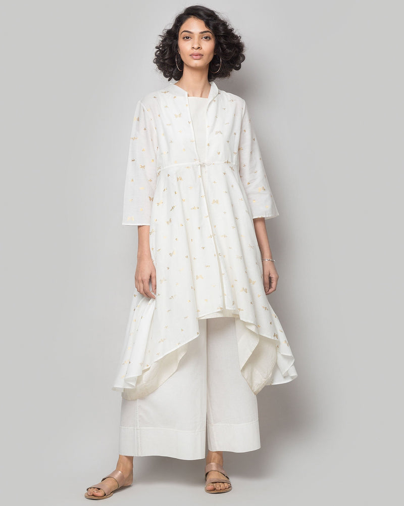 Mizar Reversible Overlay - Ivory & Gold