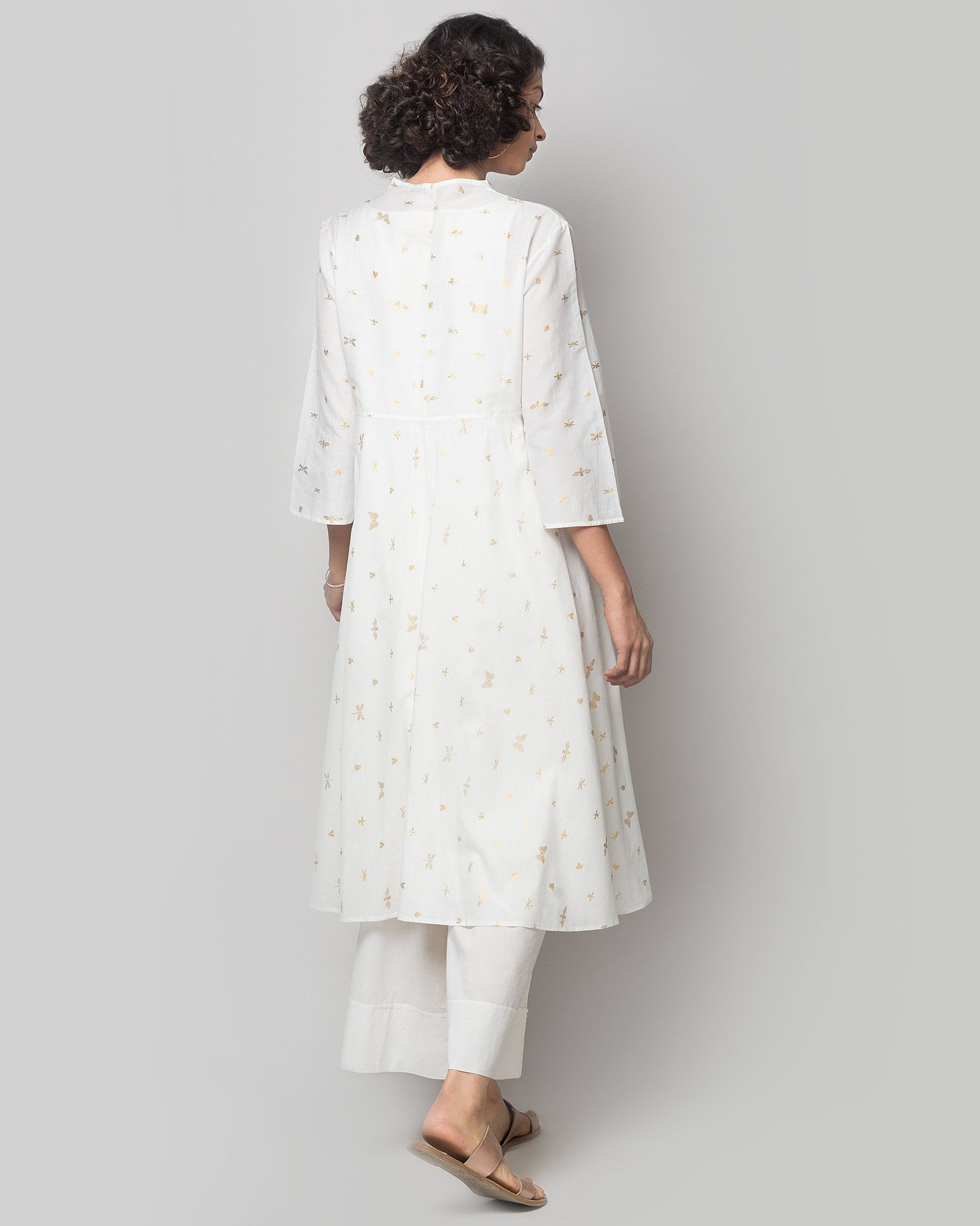 Mizar Reversible Overlay - Ivory & Gold