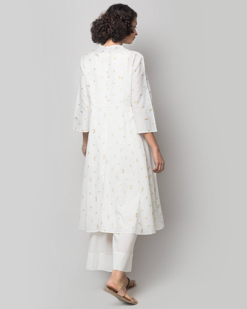 Mizar Reversible Overlay - Ivory & Gold