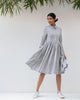 Pleated shirt dress