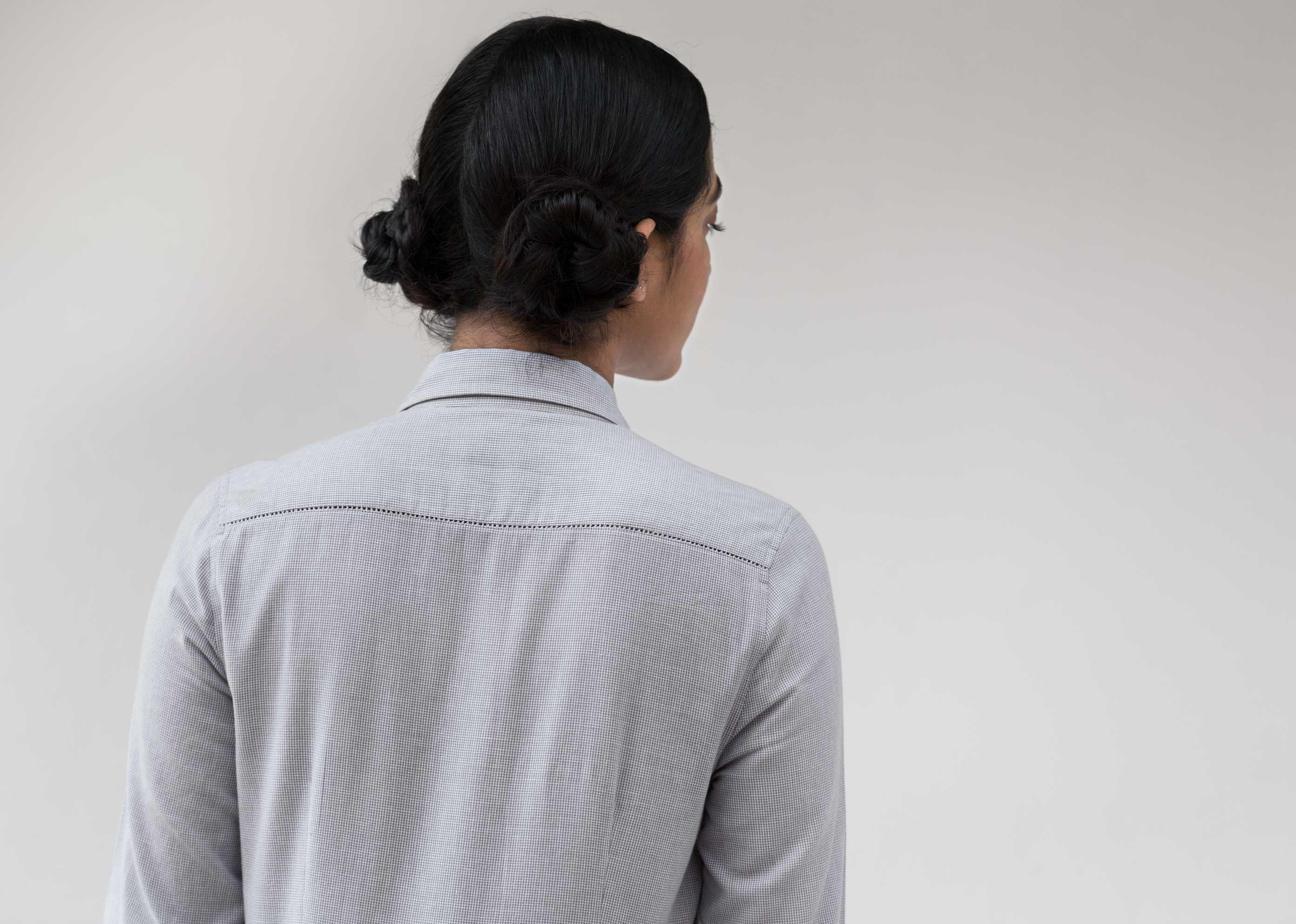 Pleated shirt dress