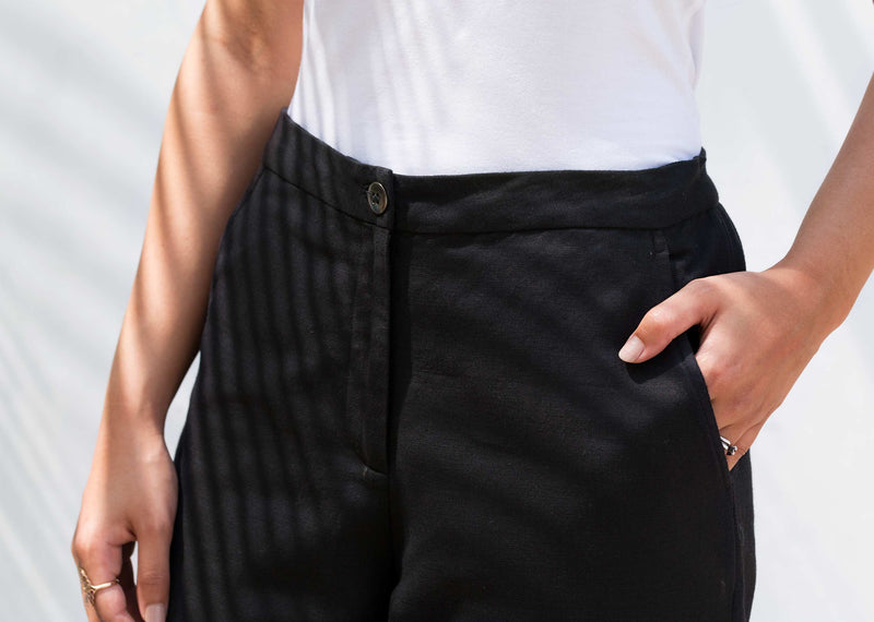 Narrow Hem Pants - Black