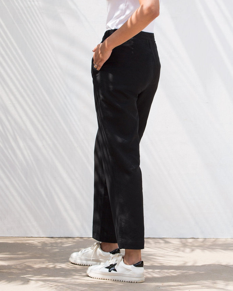 Narrow Hem Pants - Black