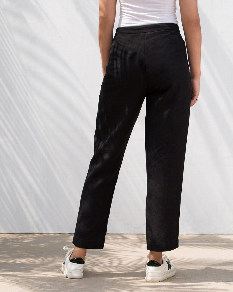 Narrow Hem Pants - Black