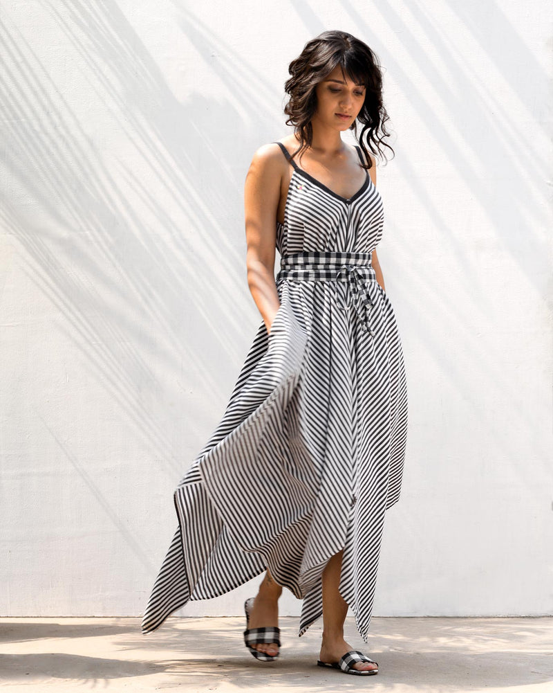 Handkerchief Stripe Dress