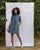Bow Tie Shift Dress - Denim