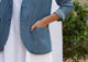 Mandarin Collar Jacket - Denim
