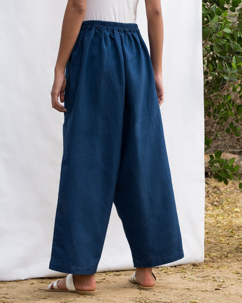 Low Crotch Pocket Pant - Blue