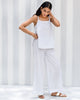 Basic Flower Pyjamas - White