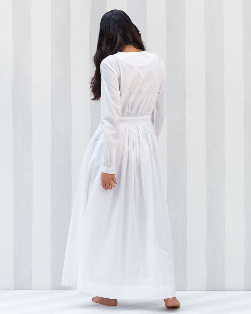 Nico Dress & Pant Set - White