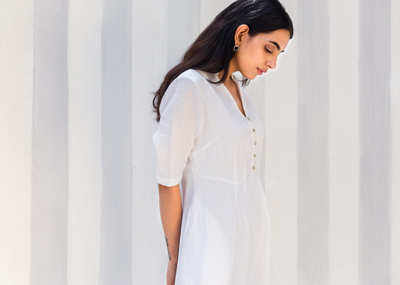 Ampara Dress - White