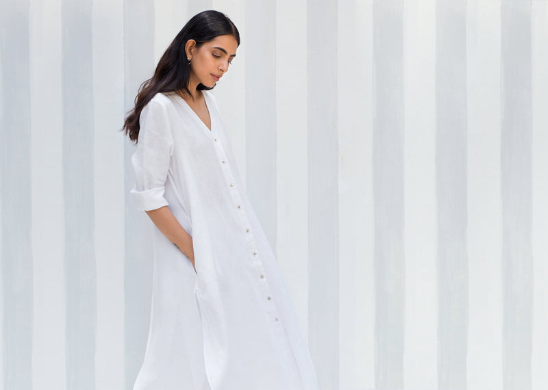 Breeze Kurta - White