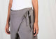 Overlap Tie Pants - Grey