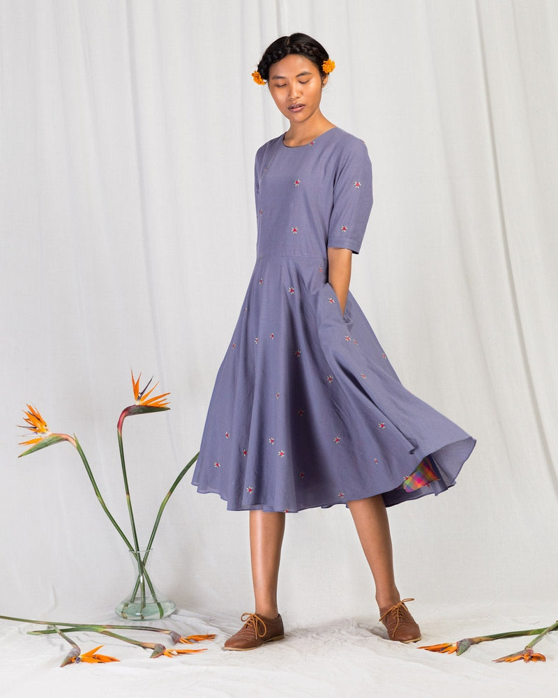 Flare Dress - Blue
