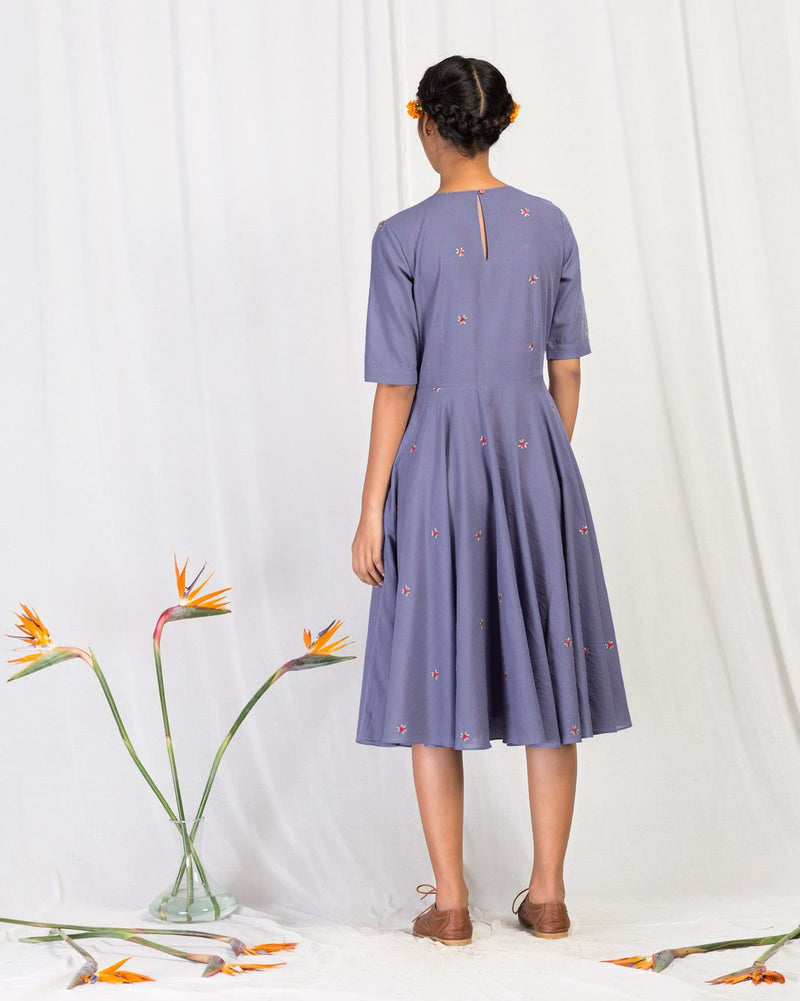Flare Dress - Blue