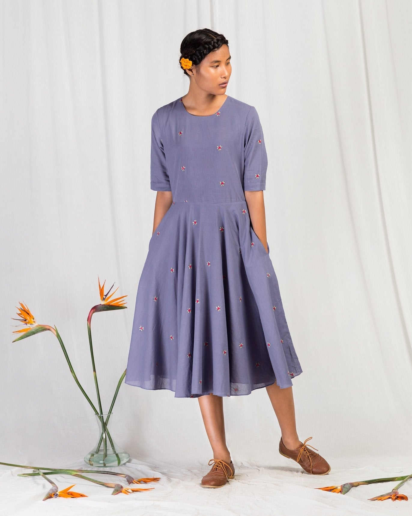 Flare Dress - Blue