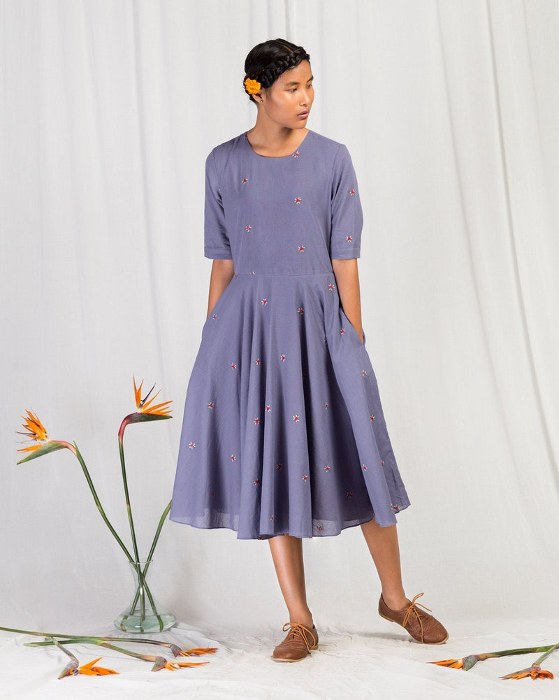 Flare Dress - Blue