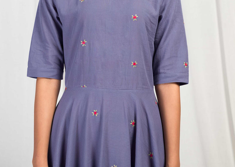 Flare Dress - Blue