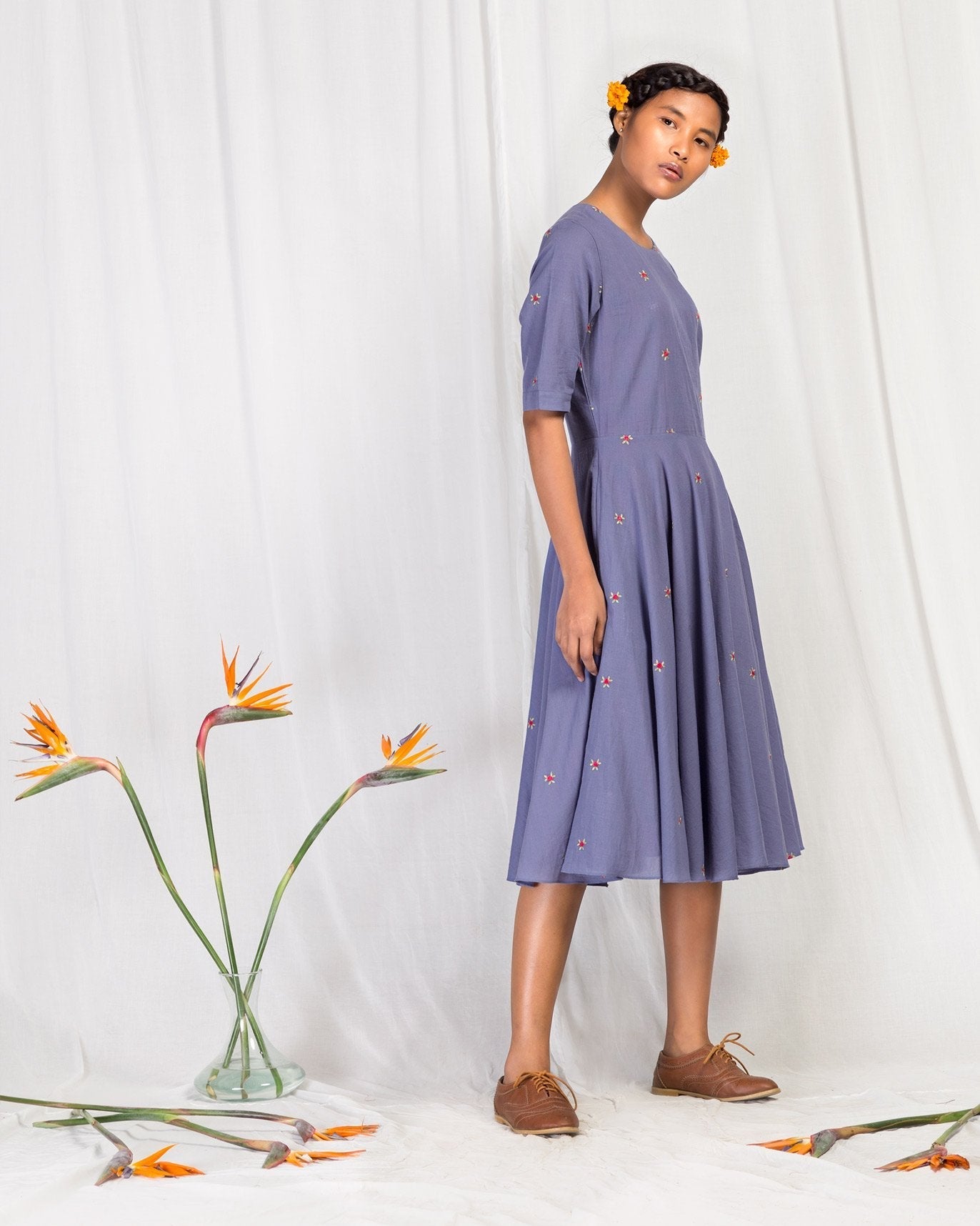 Flare Dress - Blue