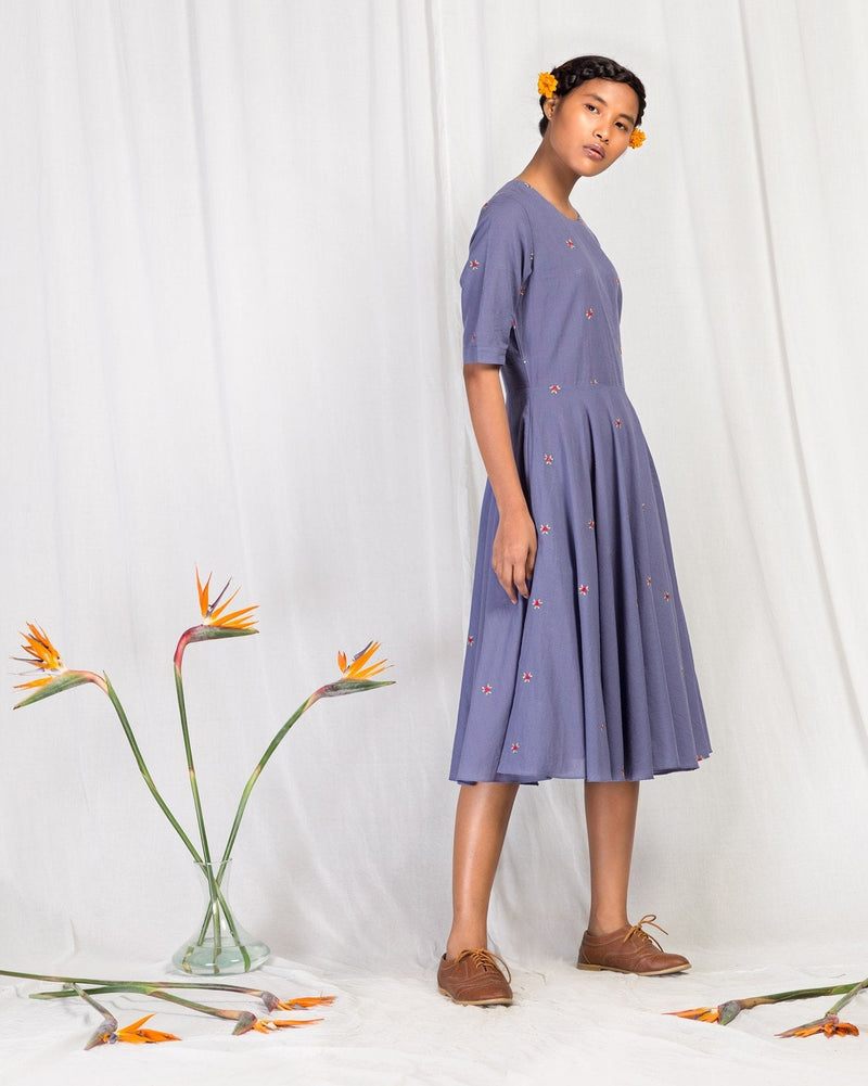 Flare Dress - Blue