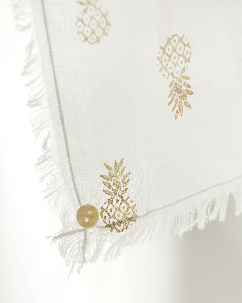 Ananas Scarf - White