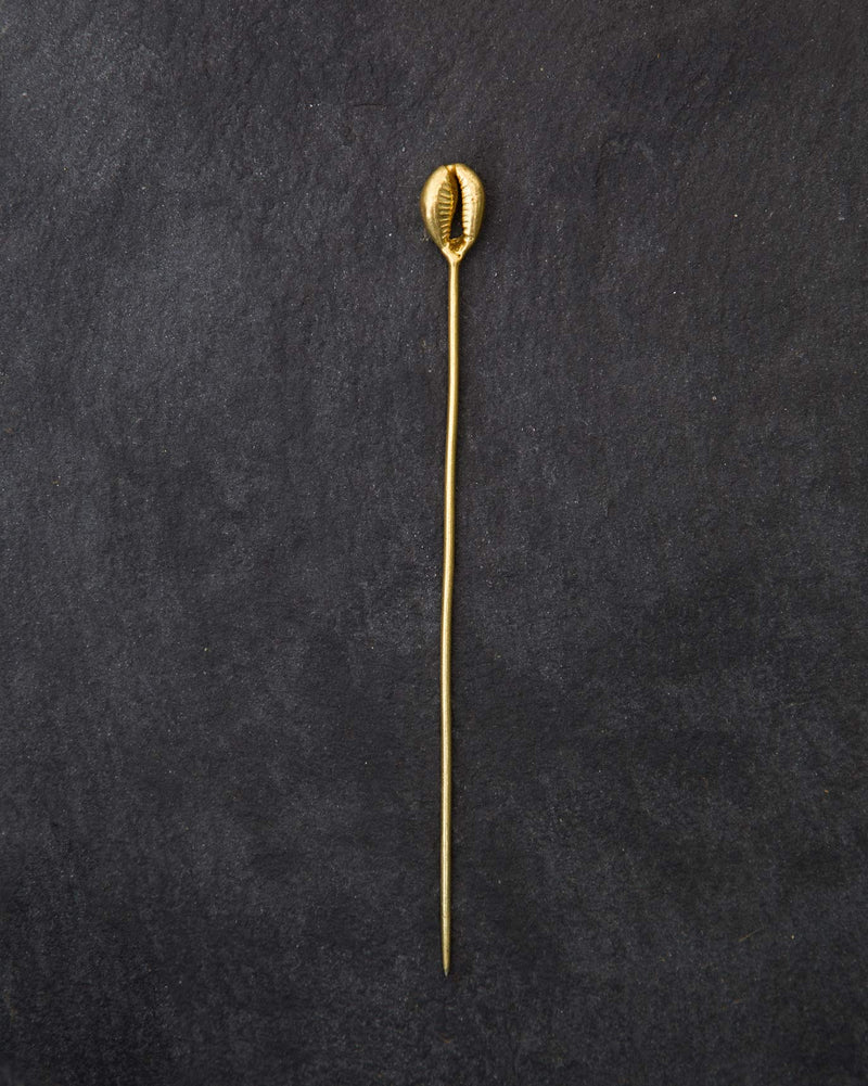 Cowri hair pin