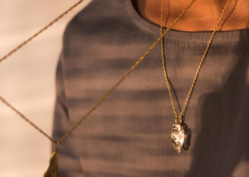 Arrowhead Crystal Pendant - Medium