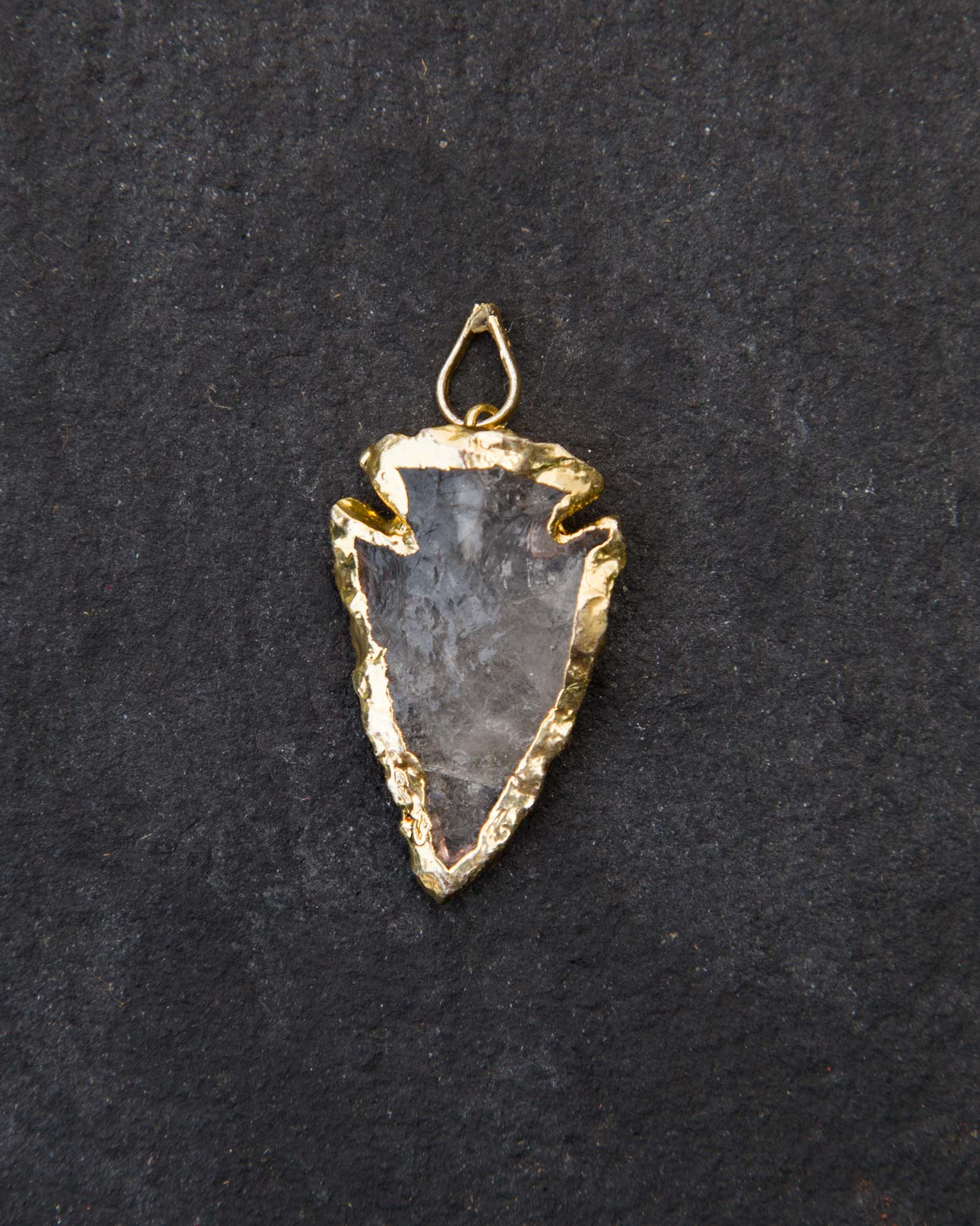 Arrowhead Gold Frame Pendant - Large